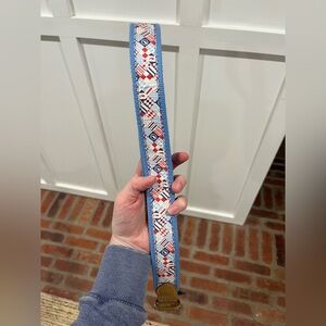 Vineyard Vines Blue and Tan Belt